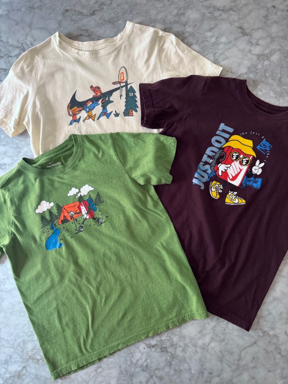 Lot of 3 Nike T-Shirts Youth Size Large L